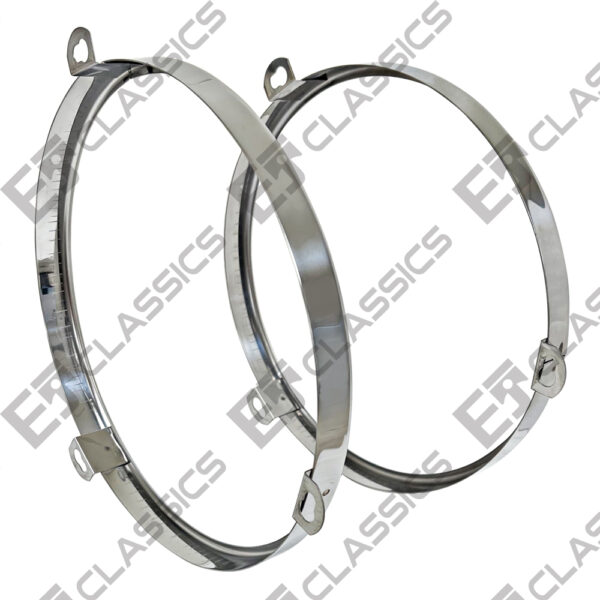 HEADLAMP RETAINING RINGS 71-79 PAIR - Image 2