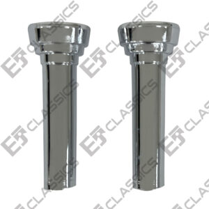 DOOR LOCK KNOB CHROME PAIR, front view